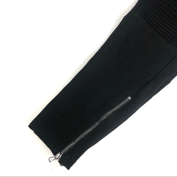 H&M | Black Moto Biker Skinny Jeans - Picture 5 of 8